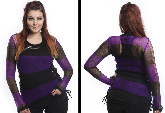 JERSEY DE RAYAS KRUEGER MORADO